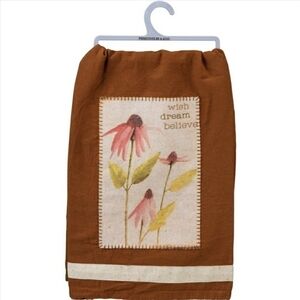 New Primitives by Kathy cotton Wish Dream believe kitchen bath hand towel